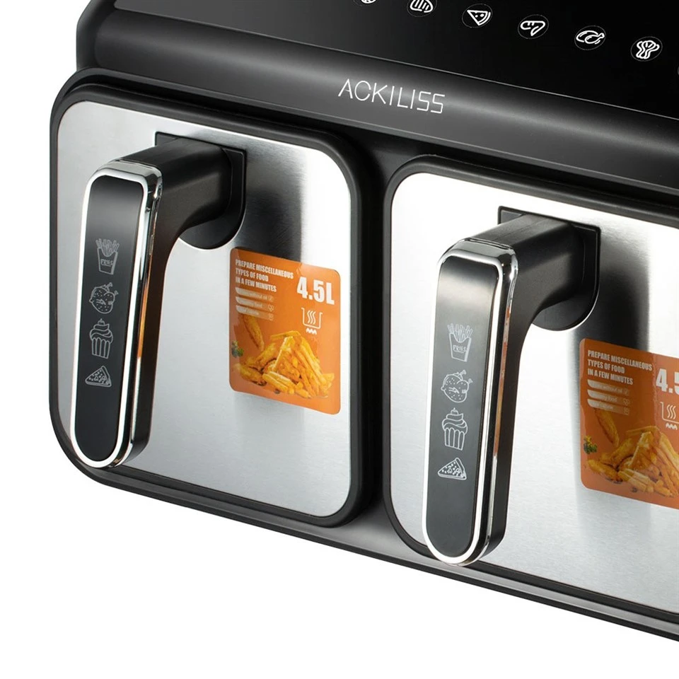 Double Basket Independent Cooking Air Fryer factory